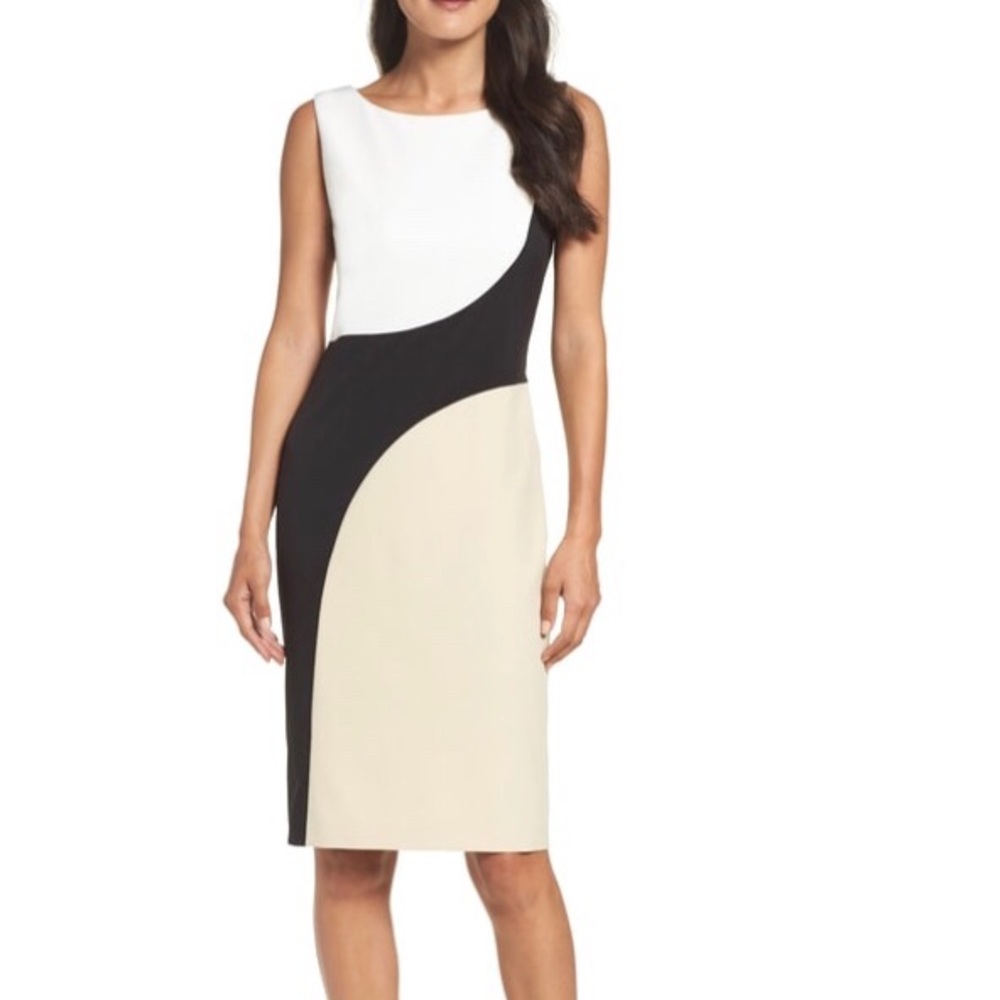 Vince camuto  color block dress. Size 10